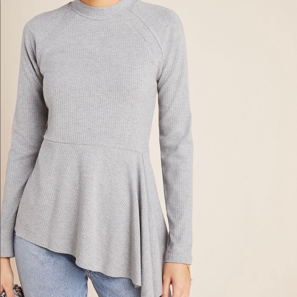 Anthropologie Corinne Asymmetrical Top